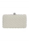 Quadratische Vollperlen-Clutch