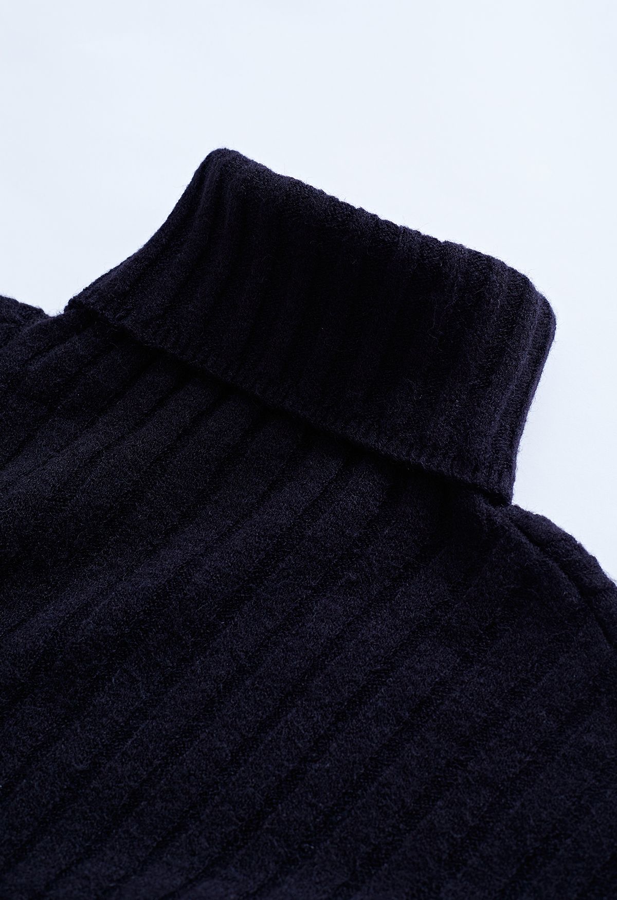 Rollkragenpullover mit Rollkragenpullover in Schwarz