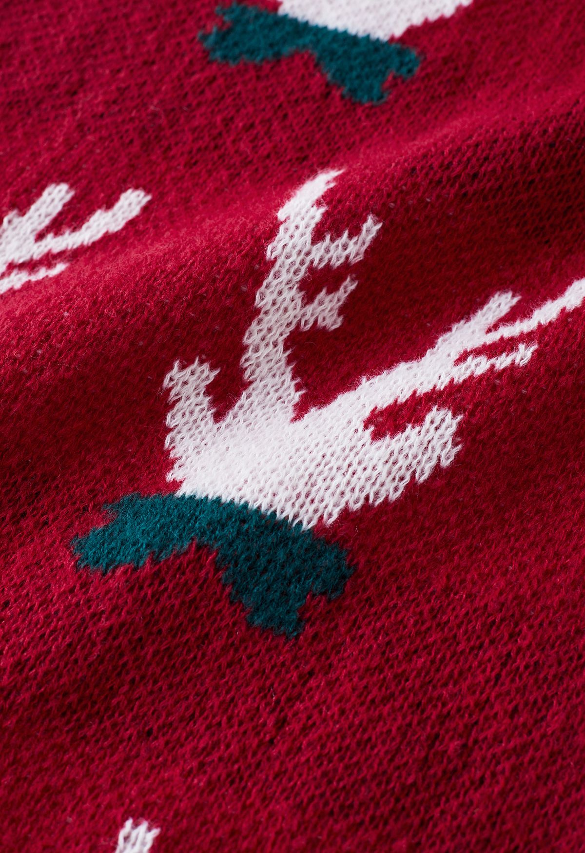 Christmas Vibe Elch Geweih Strickschal