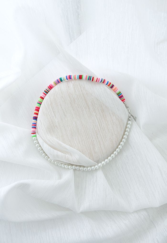 Mischen Sie Farbe Perle gespleißte Perlenkette