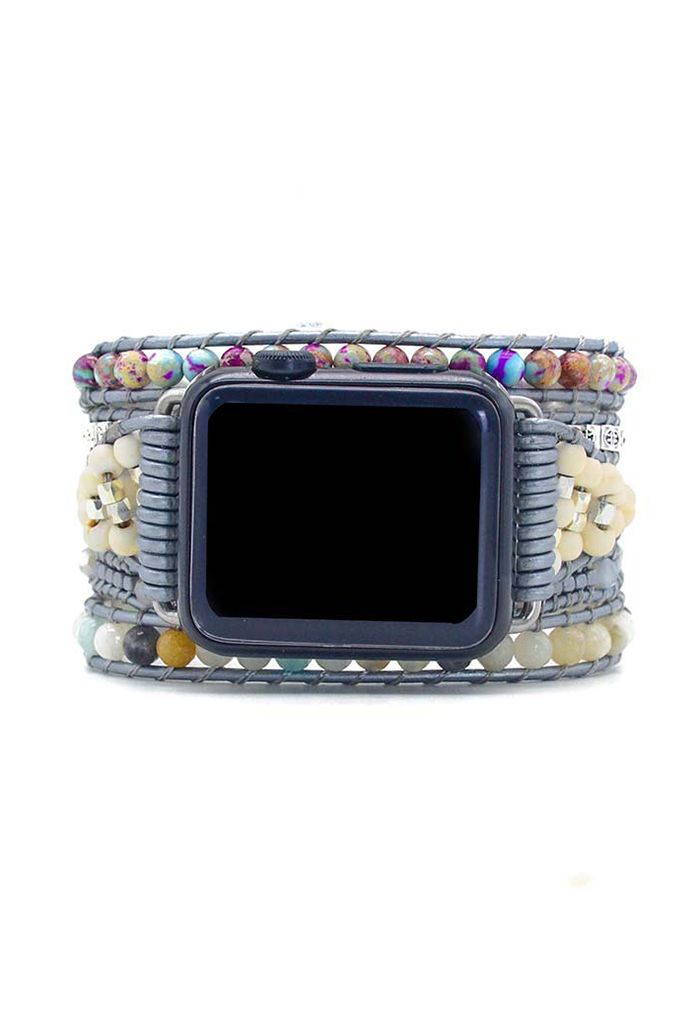 Uhrenarmband aus Naturstein im Boho-Stil