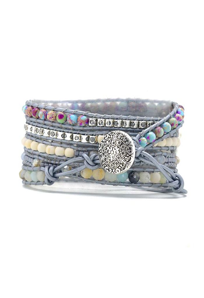 Uhrenarmband aus Naturstein im Boho-Stil