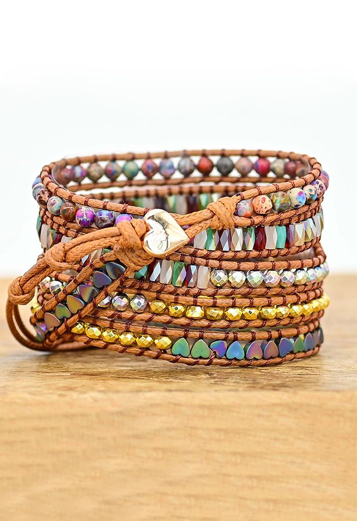 Multi Stones Weave Uhrenarmband