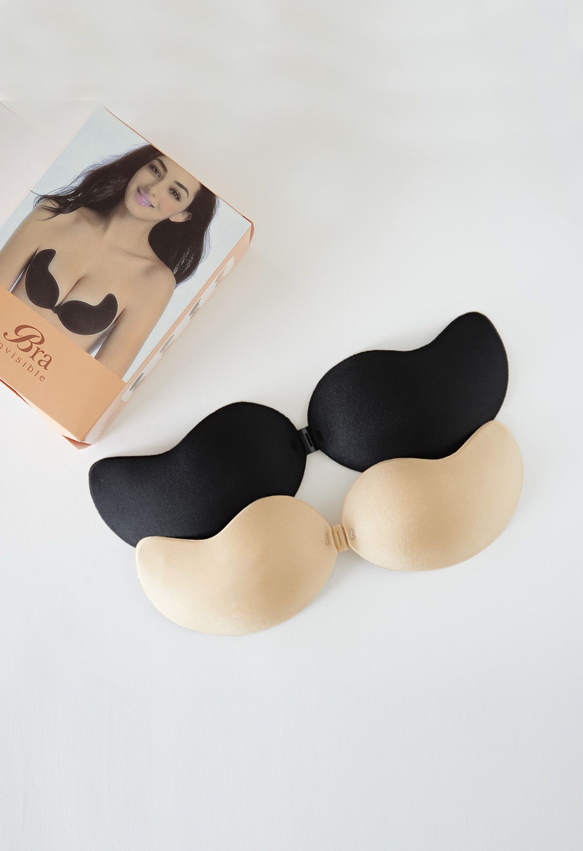 Nude-BH mit Push-Up-Frontschnalle