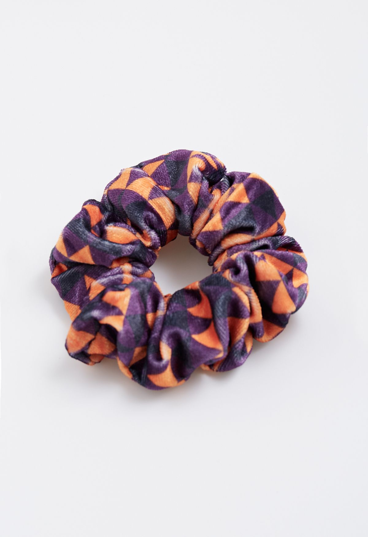 Verspieltes Halloween-Vibe Lila Scrunchies Set