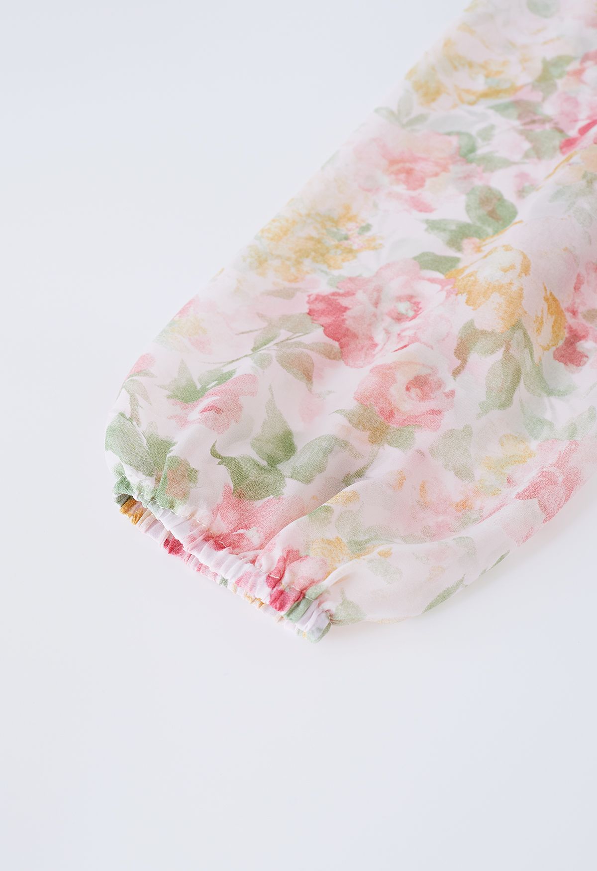 Sweet Bloom Wickel-Minikleid mit Rüschen in Rosa