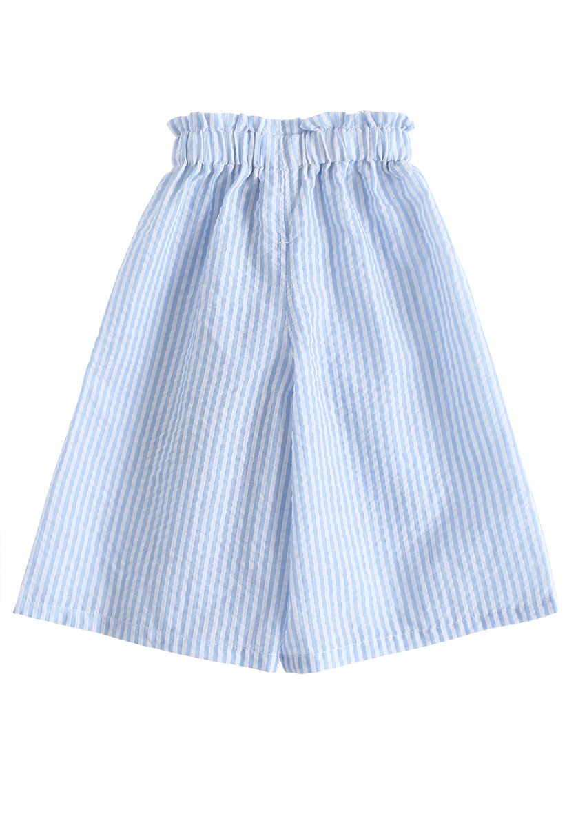 Spring Sun bestickte schulterfreie Hose und Top-Set für Kinder