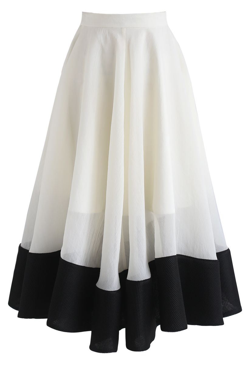 Wiege Dich im Wind – Organza Midiskirt