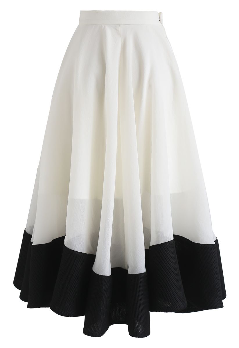 Wiege Dich im Wind – Organza Midiskirt