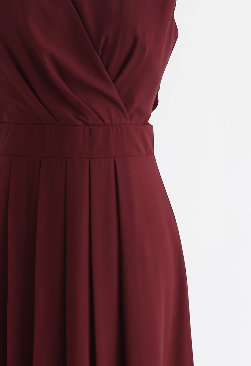 Ärmelloses Maxikleid von Gradient Revelry in Wine