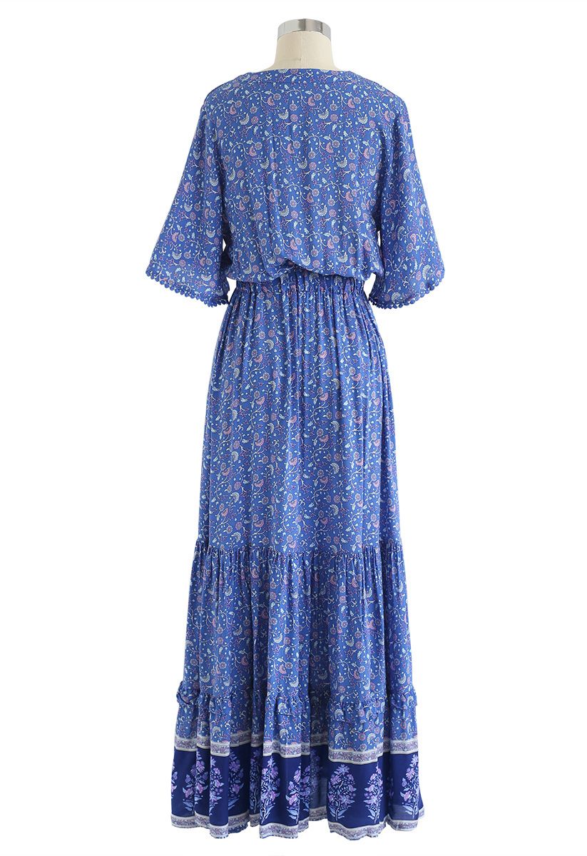 Letzte Nächte von Boho Maxi-Kleid