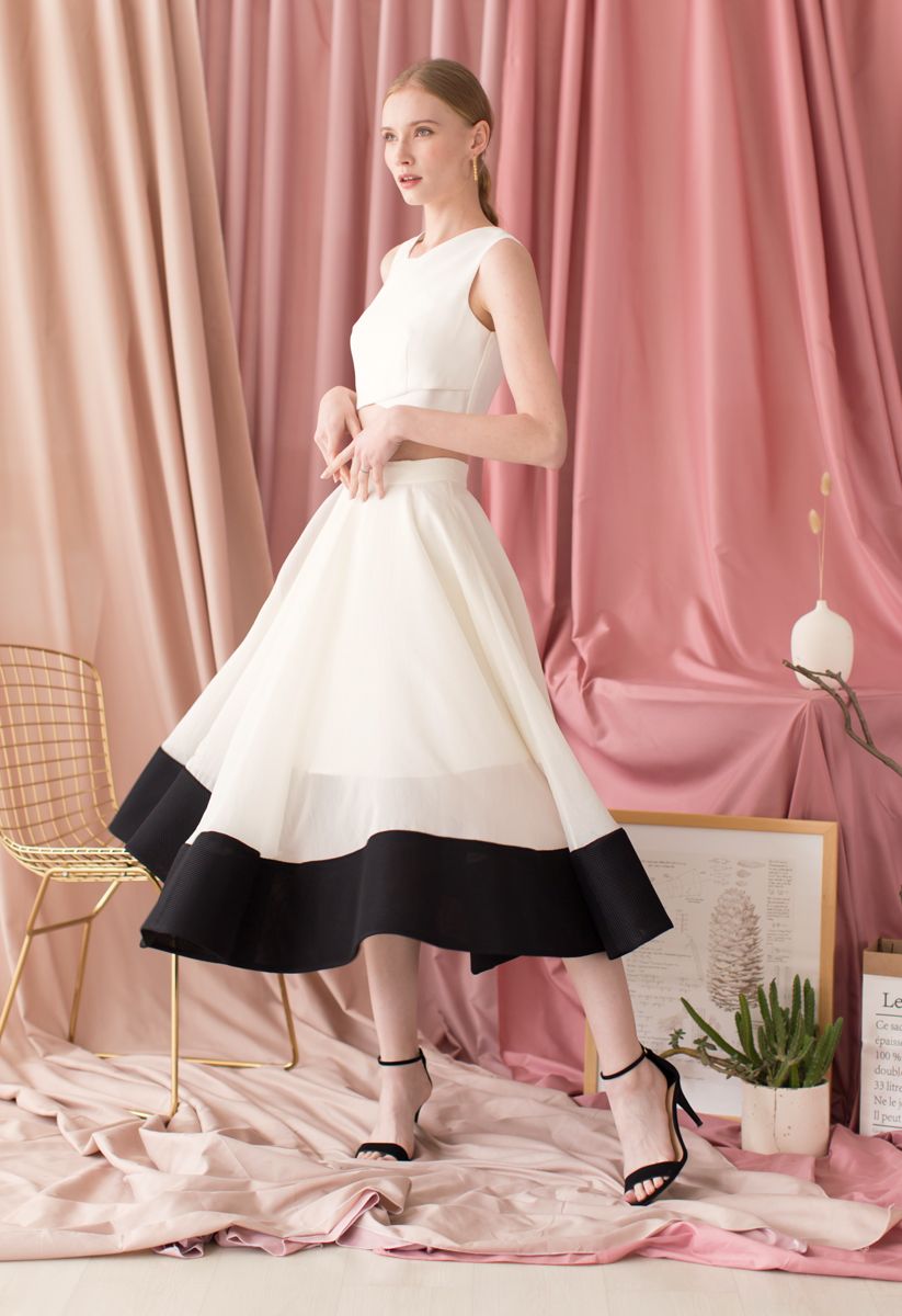 Wiege Dich im Wind – Organza Midiskirt