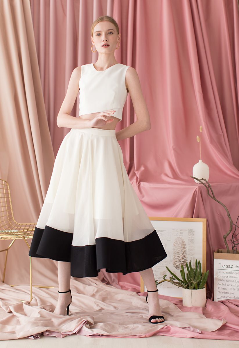 Wiege Dich im Wind – Organza Midiskirt