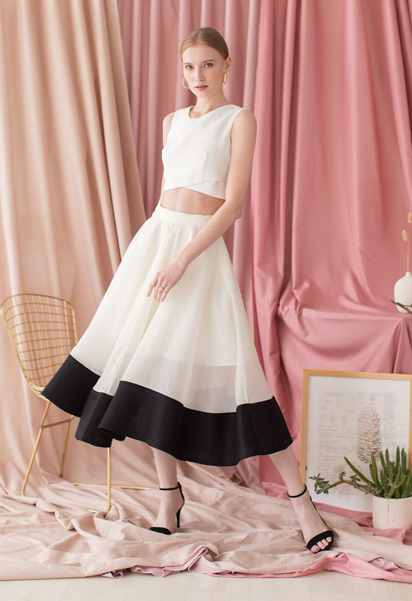 Wiege Dich im Wind – Organza Midiskirt